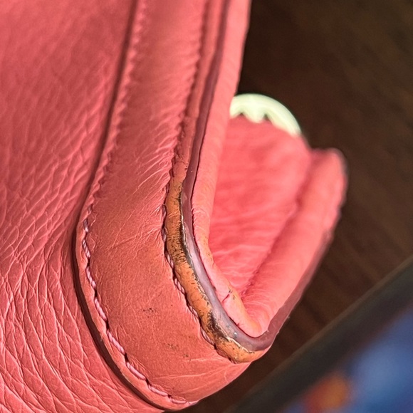 Tory Burch Salmon Pink Leather Wallet - Picture 12 of 12